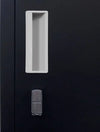 Padlock-operated lock 4 Door Locker for Office Gym Black Deals499