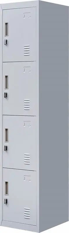 Padlock-operated lock 4 Door Locker for Office Gym Grey Deals499