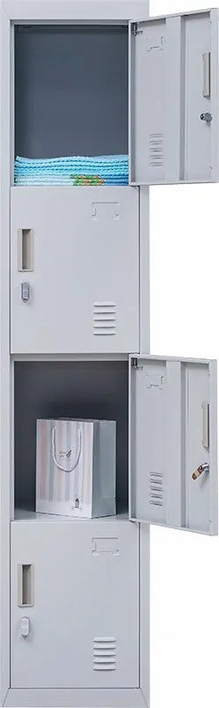 Padlock-operated lock 4 Door Locker for Office Gym Grey Deals499