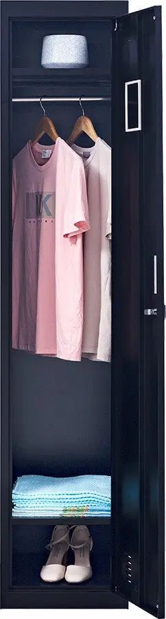 Padlock-operated lock One-Door Office Gym Shed Clothing Locker Cabinet Black Deals499