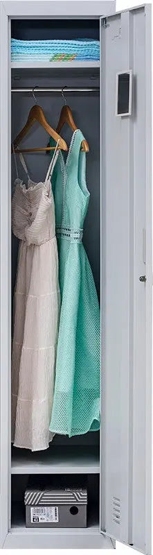 Padlock-operated lock One-Door Office Gym Shed Clothing Locker Cabinet Grey Deals499