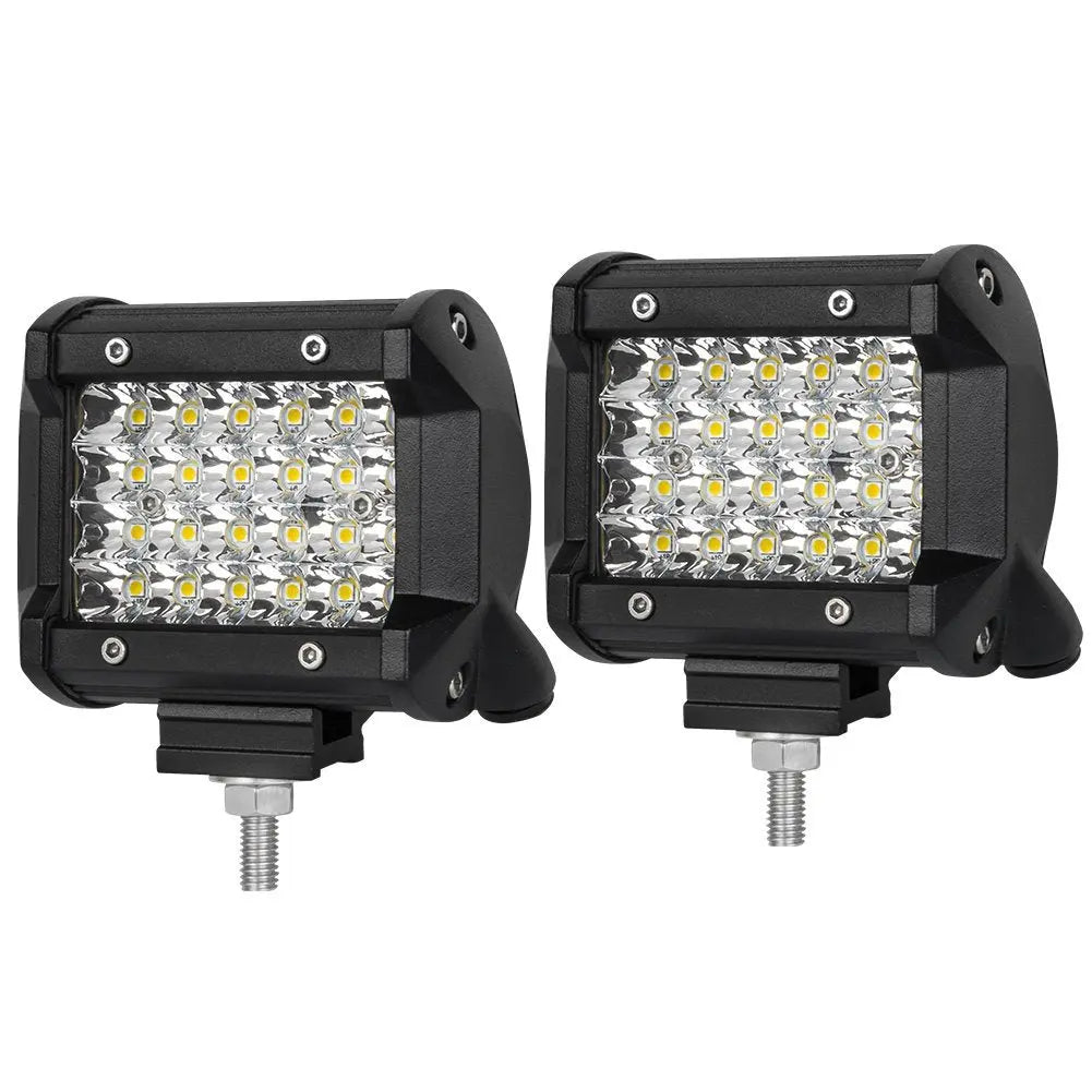 Pair 4 inch Spot LED Work Light Bar Philips Quad Row 4WD 4X4 Car Reverse Driving Deals499