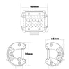 Pair 4 inch Spot LED Work Light Bar Philips Quad Row 4WD 4X4 Car Reverse Driving Deals499