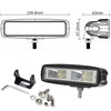 Pair 6inch 20w LED Work Driving Light Bar Ultra Flood Beam Lamp Reverse Offroad Deals499