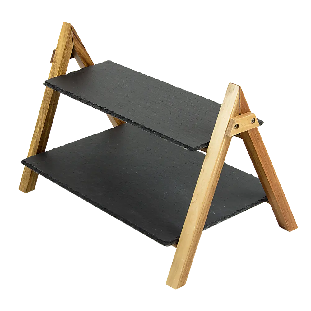 Party 2 Tier Cake Stand Slate Wedding Tiered Serving Stand Afternoon Tea Deals499