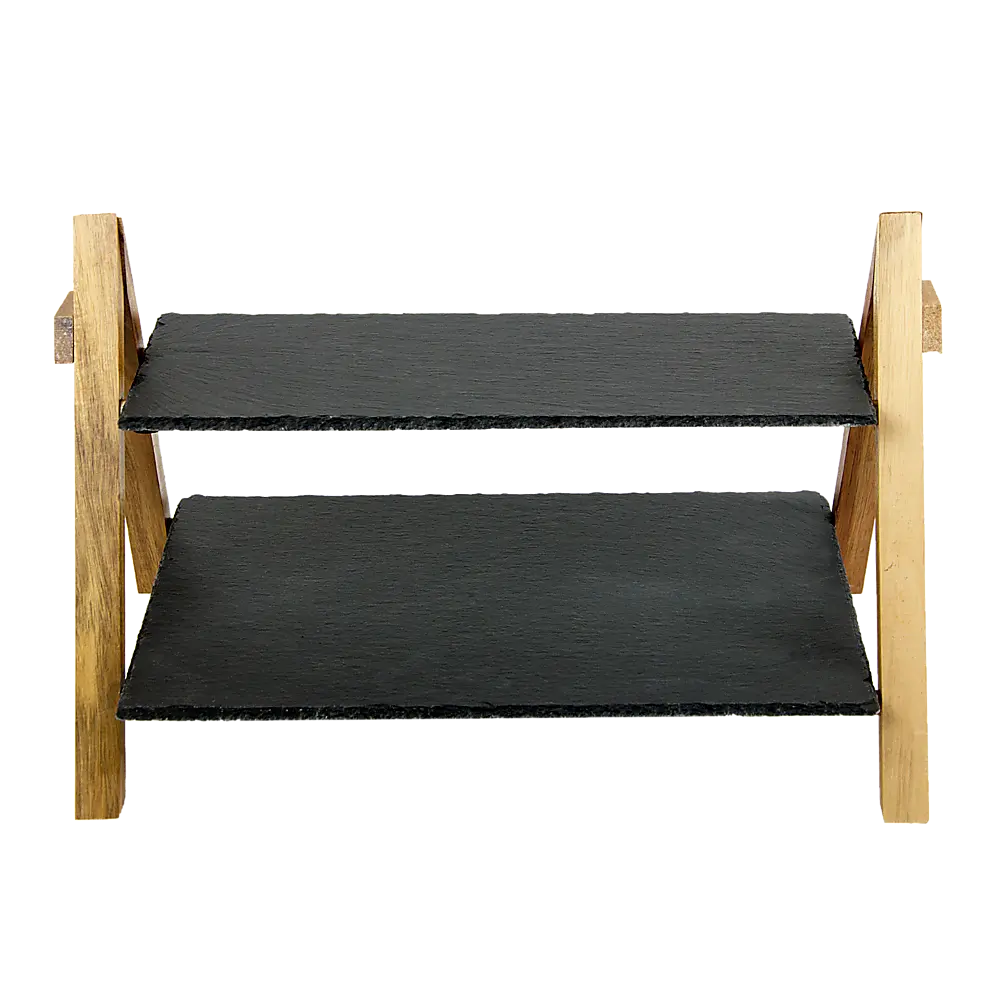 Party 2 Tier Cake Stand Slate Wedding Tiered Serving Stand Afternoon Tea Deals499