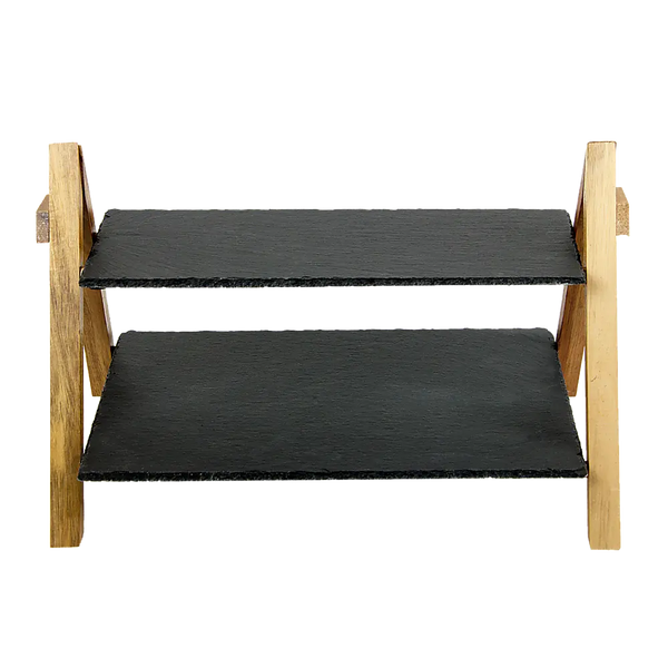 Party 2 Tier Cake Stand Slate Wedding Tiered Serving Stand Afternoon Tea Deals499