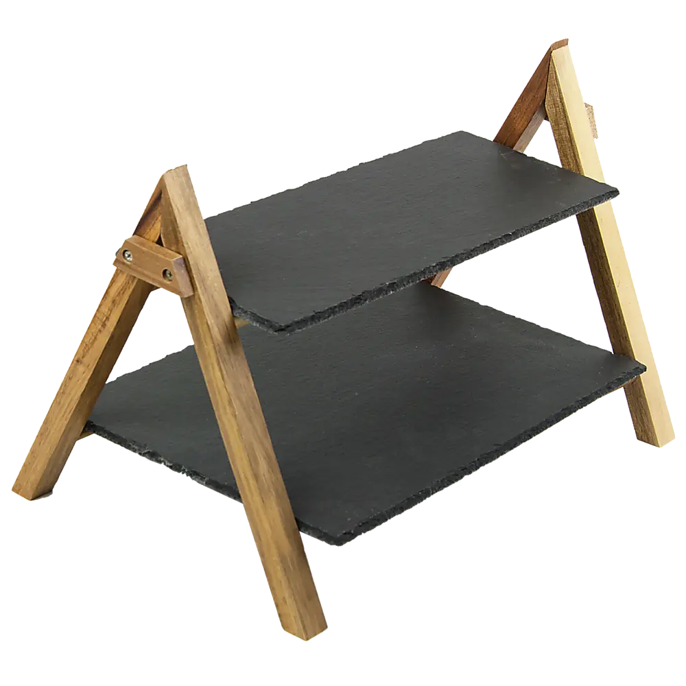 Party 2 Tier Cake Stand Slate Wedding Tiered Serving Stand Afternoon Tea Deals499