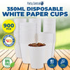 Party Central 900PCE White Paper Cups Disposable Leak Resistant 350ml Deals499