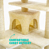 Paw Mate 130cm Beige Cat Tree Soho Multi Level Scratcher Deals499