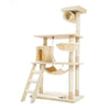 Paw Mate 140cm Beige Cat Tree Maple Multi Level Scratcher Deals499