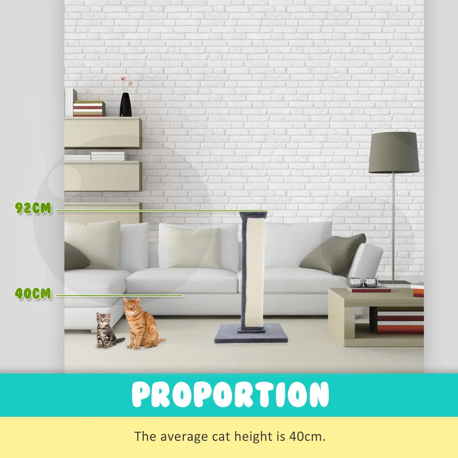 Paw Mate 92cm Grey Cat Tree Noppo Multi Level Scratcher Deals499