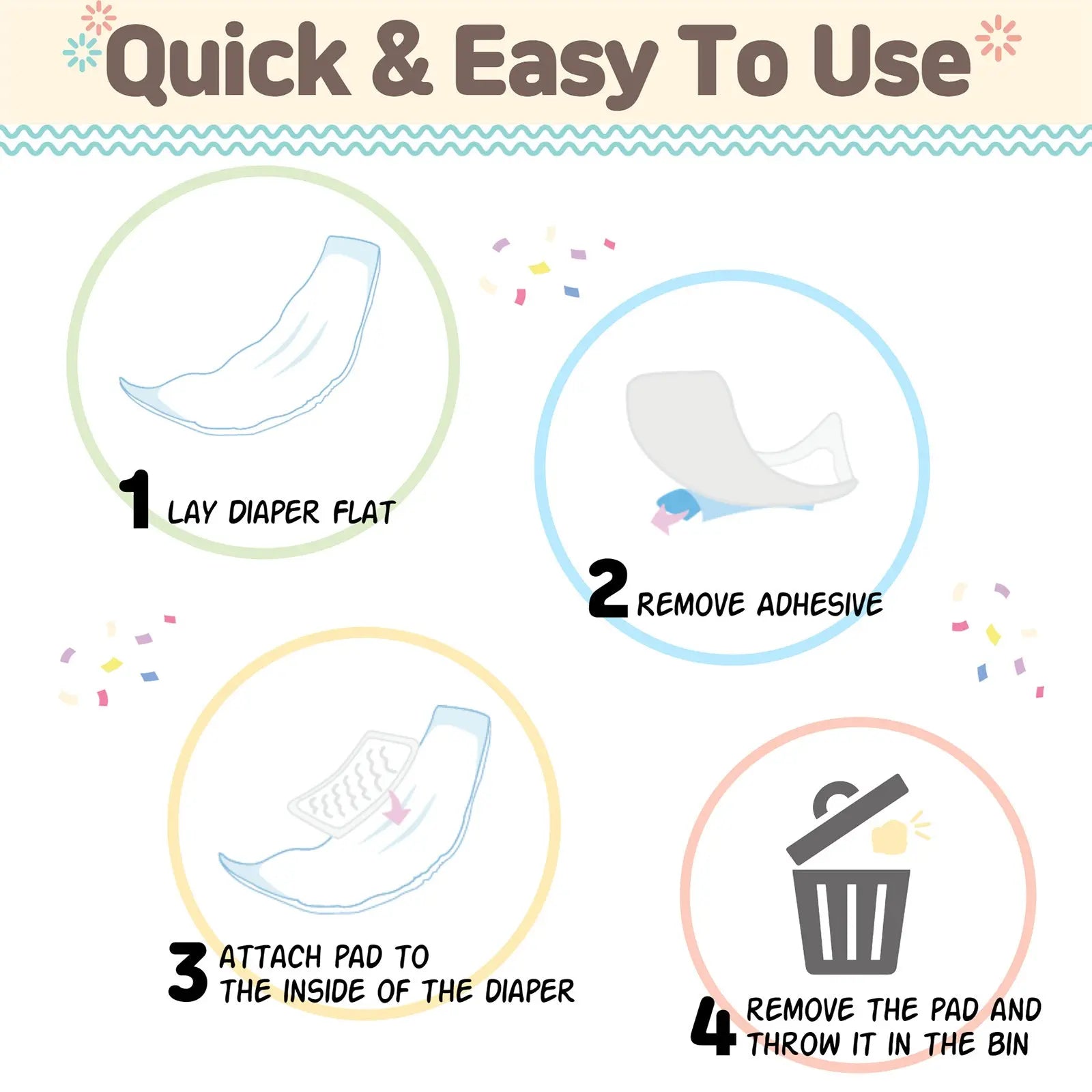 PawPang 100 Ct S Pet Dog Diaper Liners Booster Pads Disposable Adhesive Deals499