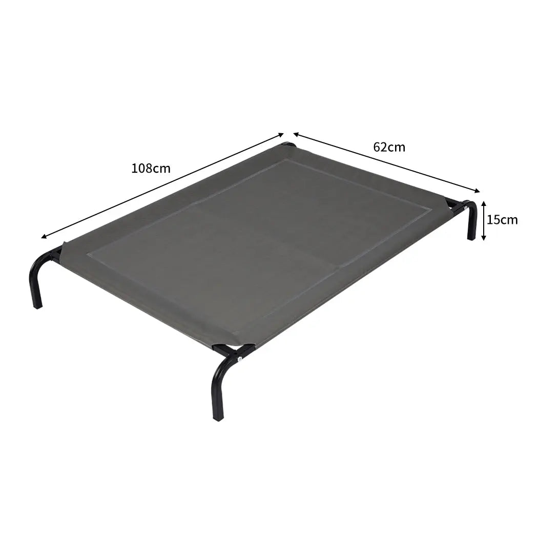 Pet Bed Dog Beds Bedding Sleeping Non-toxic Heavy Trampoline Grey L Deals499