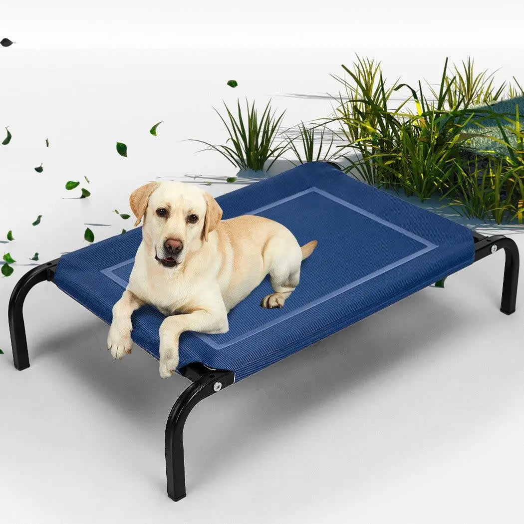 Pet Bed Dog Beds Bedding Sleeping Non-toxic Heavy Trampoline Navy XL Deals499