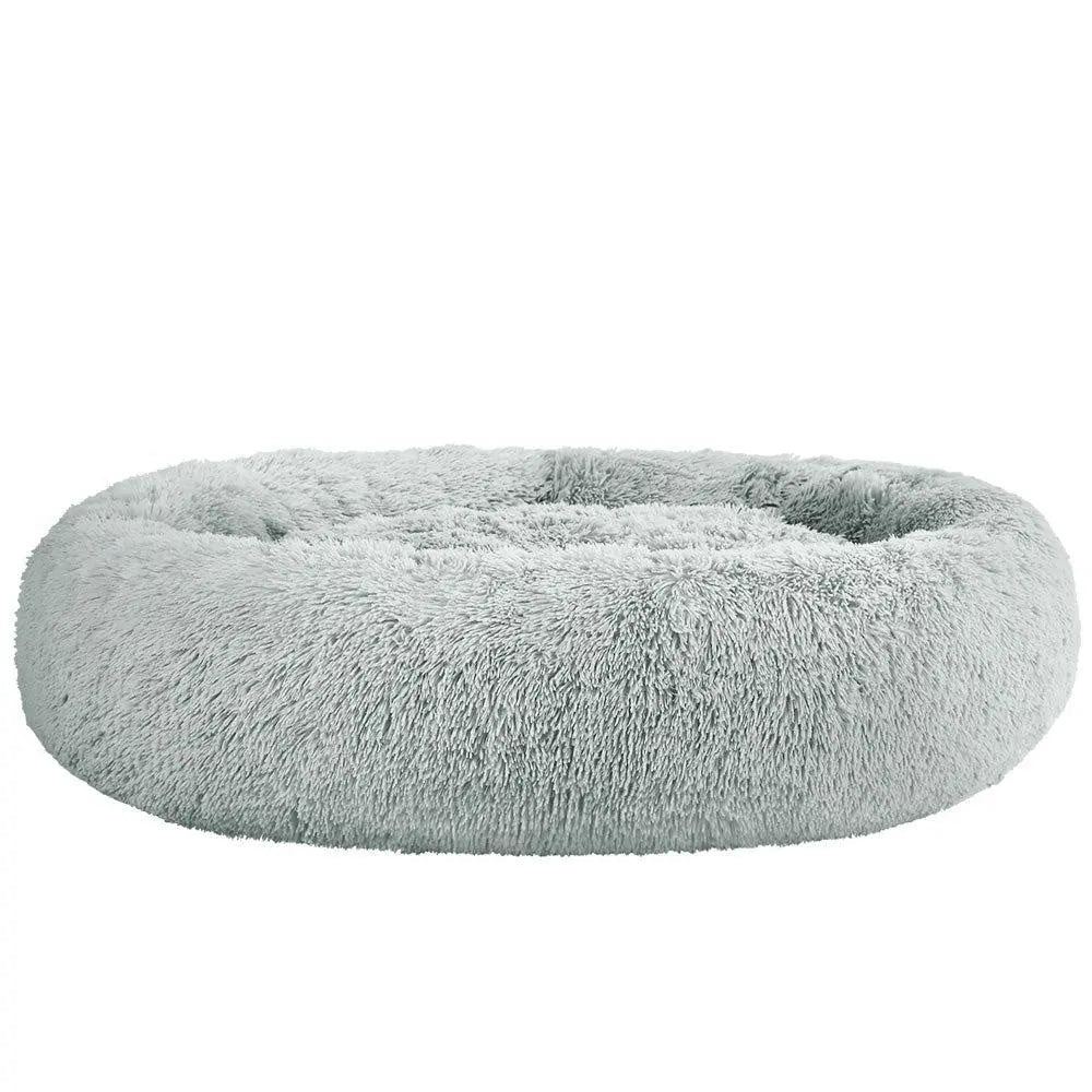 Pet Bed Dog Cat Calming Bed Extra Large 110cm Light Grey Sleeping Comfy Washable Deals499
