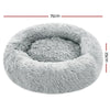 Pet Bed Dog Cat Calming Bed Medium 75cm Light Grey Sleeping Comfy Cave Washable Deals499