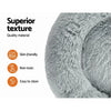Pet Bed Dog Cat Calming Bed Medium 75cm Light Grey Sleeping Comfy Cave Washable Deals499