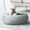 Pet Bed Dog Cat Calming Bed Medium 75cm Light Grey Sleeping Comfy Cave Washable Deals499