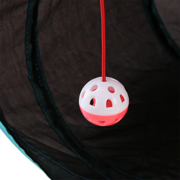 Pet Cat Kitten Puppy 4-Way Tunnel Play Toy Foldable Funny Exercise Tunnel Rabbit Deals499