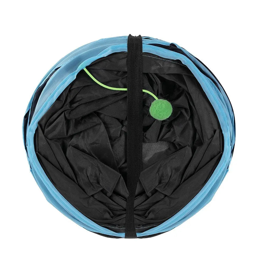Pet Cat Toys Tri-Tunnel Collapsible Tent Training Play Kitten Rabbit Tubes Deals499