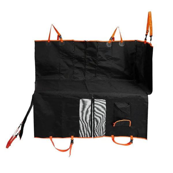 Pet Seat Cover Cat Dog Car Hammock Nonslip Premium Waterproof Back Zipper Black Deals499