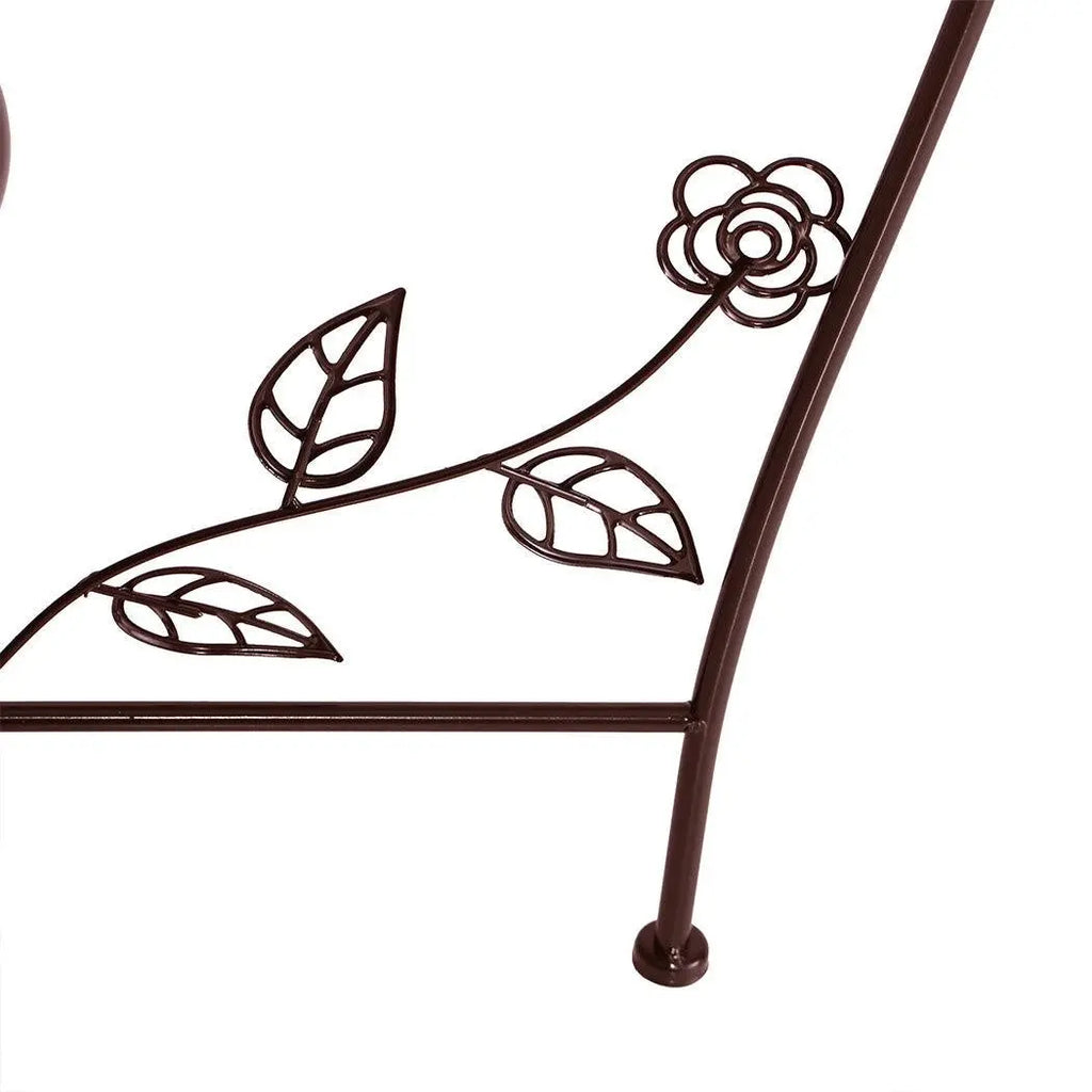 Plant Stand Outdoor Indoor Flower Pots Garden Metal Corner Shelf Wrought Iron Deals499