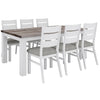 Plumeria Dining Chair Set of 2 Solid Acacia Wood Dining Furniture - White Brush Deals499