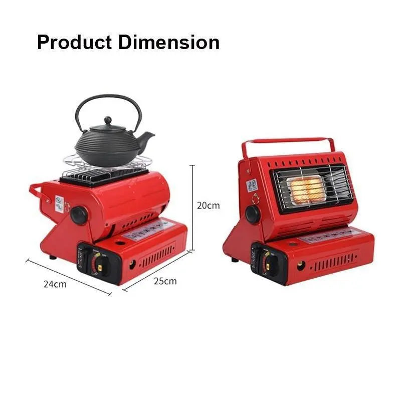 Portable Butane Gas Heater Camping Camp Tent Outdoor Hiking Camper Survival AU Black Deals499