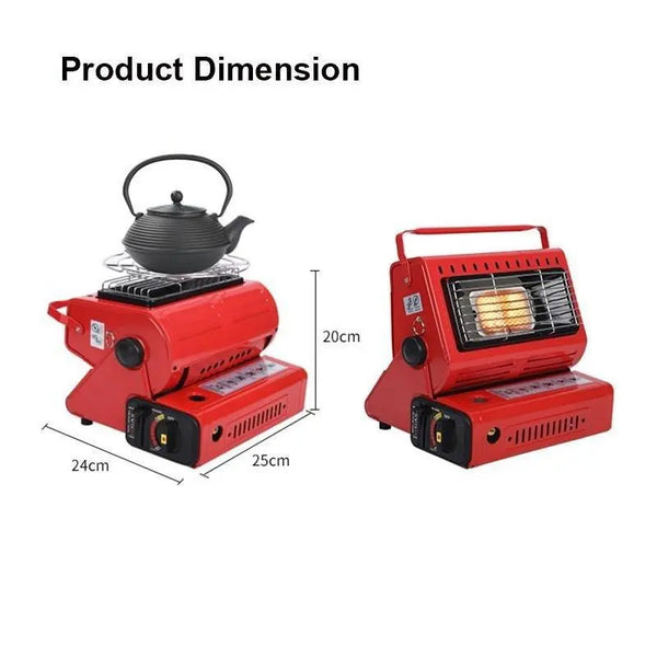 Portable Butane Gas Heater Camping Camp Tent Outdoor Hiking Camper Survival AU Black Deals499