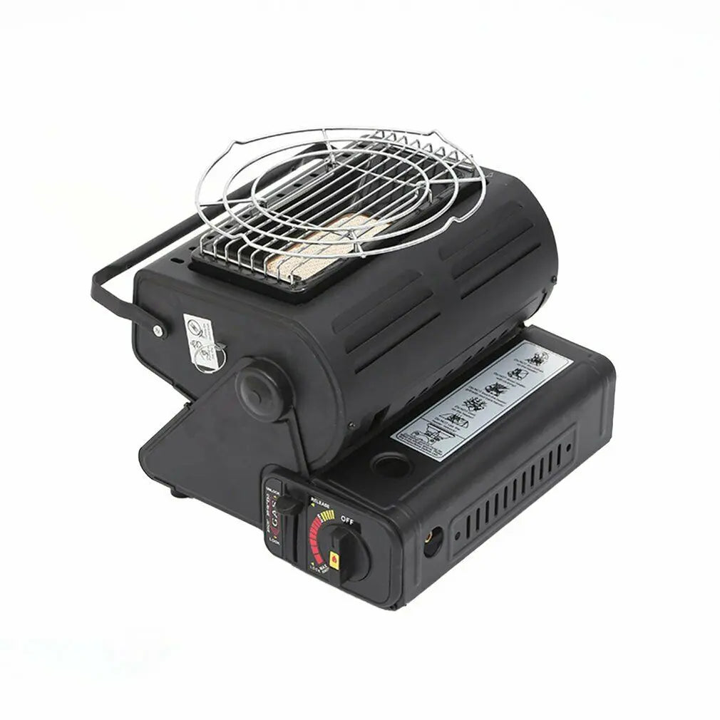 Portable Butane Gas Heater Camping Camp Tent Outdoor Hiking Camper Survival Black AU Deals499