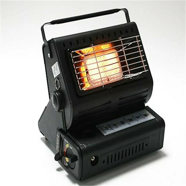 Portable Butane Gas Heater Camping Camp Tent Outdoor Hiking Camper Survival Black AU Deals499