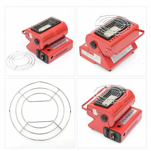 Portable Butane Gas Heater Camping Camp Tent Outdoor Hiking Camper Survival Black AU Deals499