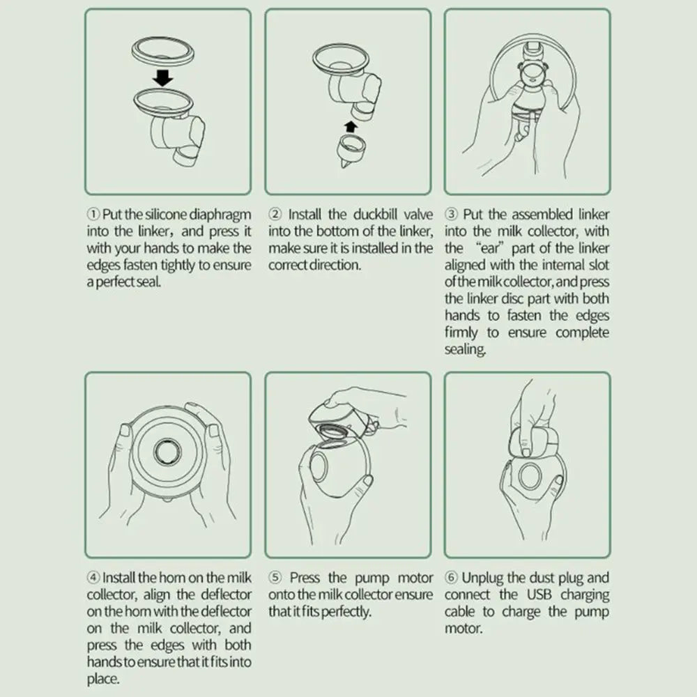 Portable Electric Breast Pump Wearable USB Silent Hands-Free Automatic Milker Deals499