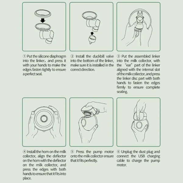 Portable Electric Breast Pump Wearable USB Silent Hands-Free Automatic Milker Deals499