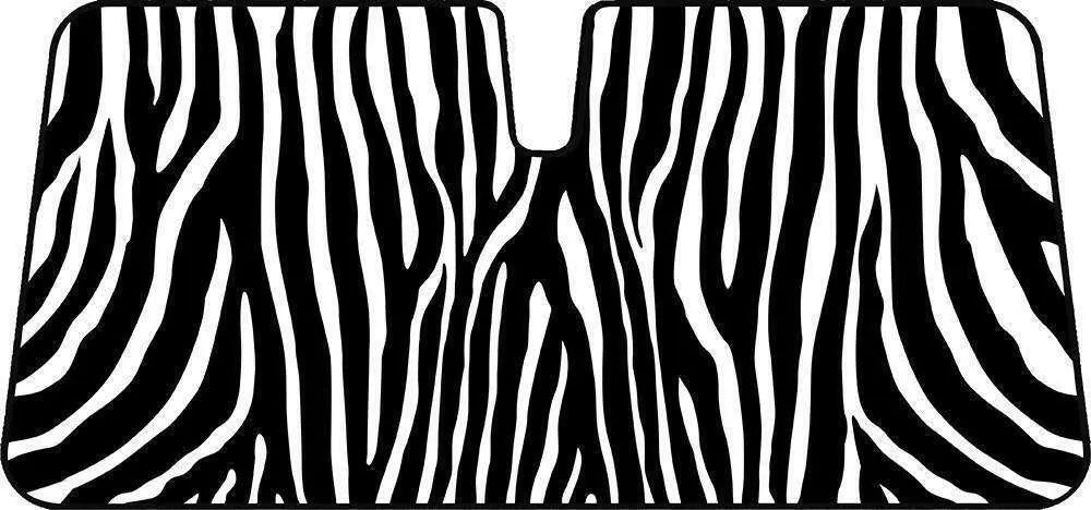 Premium Sun Shade [147cm x 68.5cm] - ZEBRA WHITE Deals499