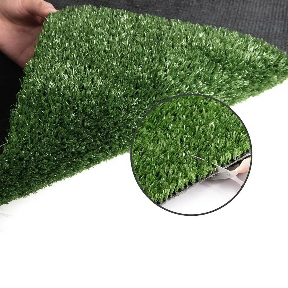 Primeturf Artificial Grass Synthetic Fake Turf Plant Plastic Lawn Olive 10mm Deals499