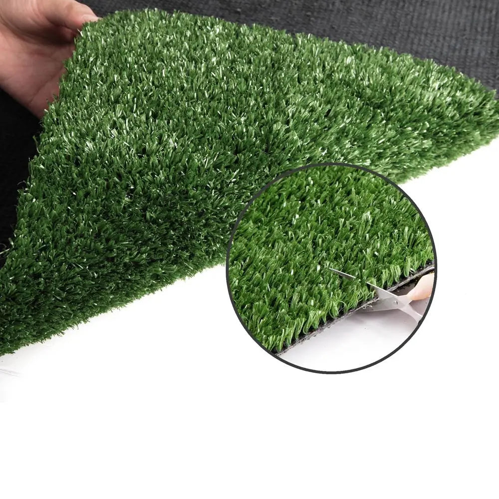 Primeturf Synthetic 10mm 1mx20m 20sqm Artificial Grass Fake Turf Olive Plants Plastic Lawn Deals499