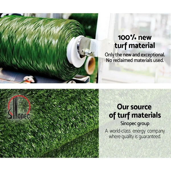 Primeturf Synthetic Artificial Grass Fake Turf 2Mx5M Plastic Olive Lawn 10mm Deals499