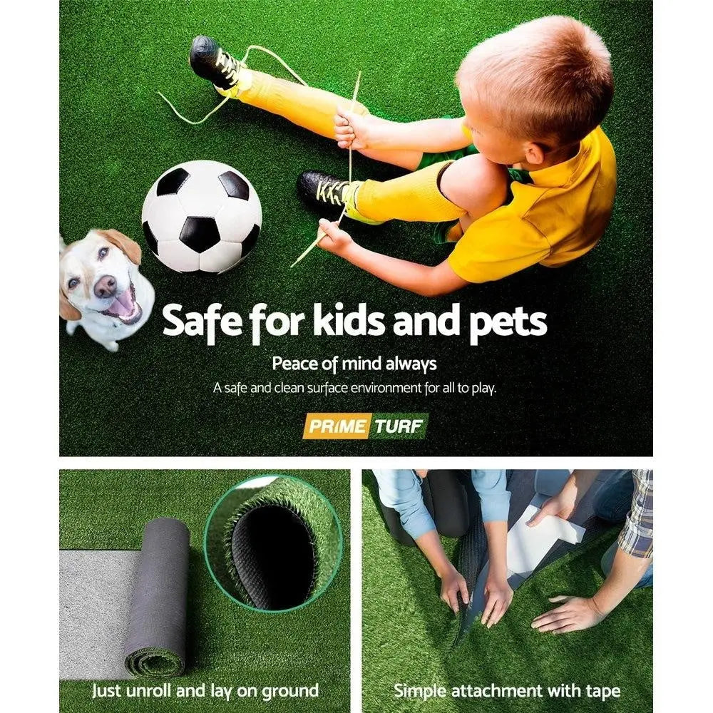 Primeturf Synthetic Artificial Grass Fake Turf 2Mx5M Plastic Olive Lawn 10mm Deals499