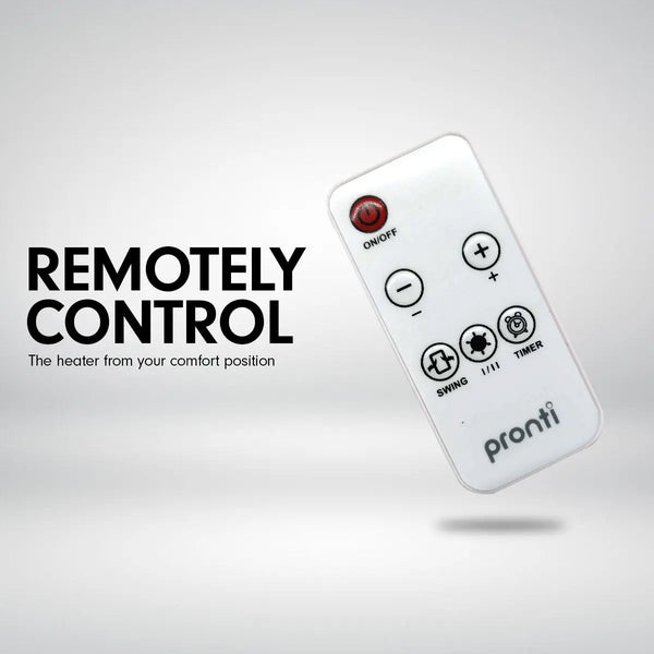 Pronti Electric Tower Heater 2200W Remote Control - White from Deals499 at Deals499