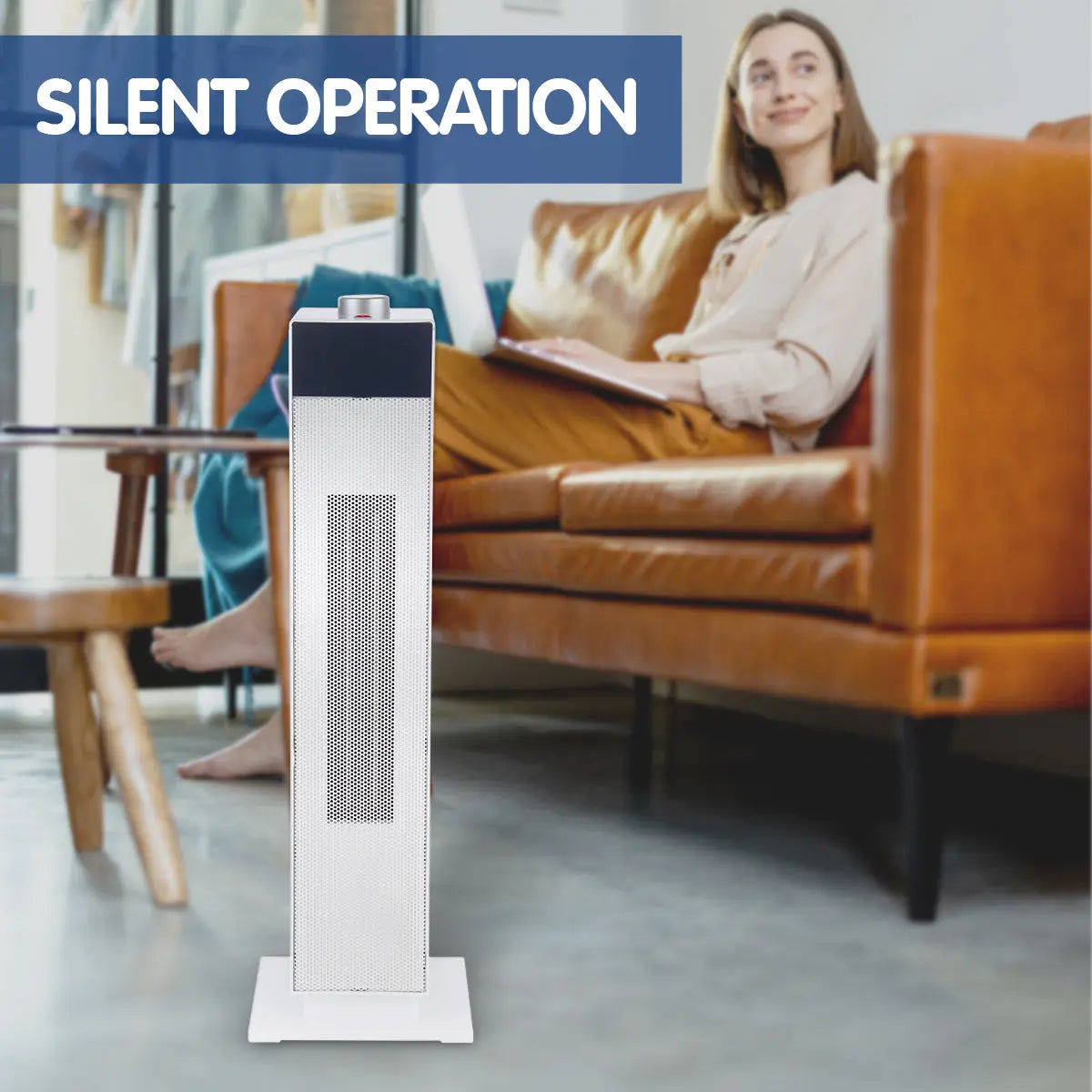 Pronti Electric Tower Heater PTC Ceramic 2000W White from Deals499 at Deals499