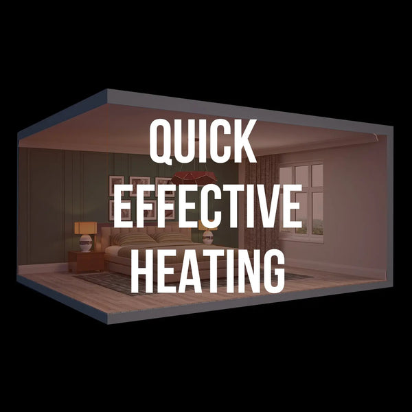 Pursonic Electric Ceramic Tower Heater Portable Oscillating Remote Control - White Deals499