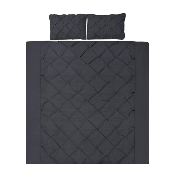 Giselle Bedding Queen Size Quilt Cover Set - Black Giselle