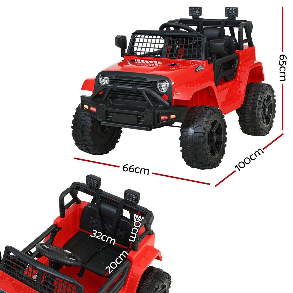 Rigo Kids Ride On Car Electric 12V Car Toys Jeep Battery Remote Control Red Deals499