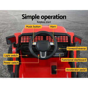 Rigo Kids Ride On Car Electric 12V Car Toys Jeep Battery Remote Control Red Deals499