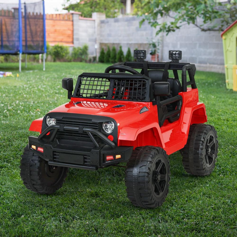 Rigo Kids Ride On Car Electric 12V Car Toys Jeep Battery Remote Control Red Deals499