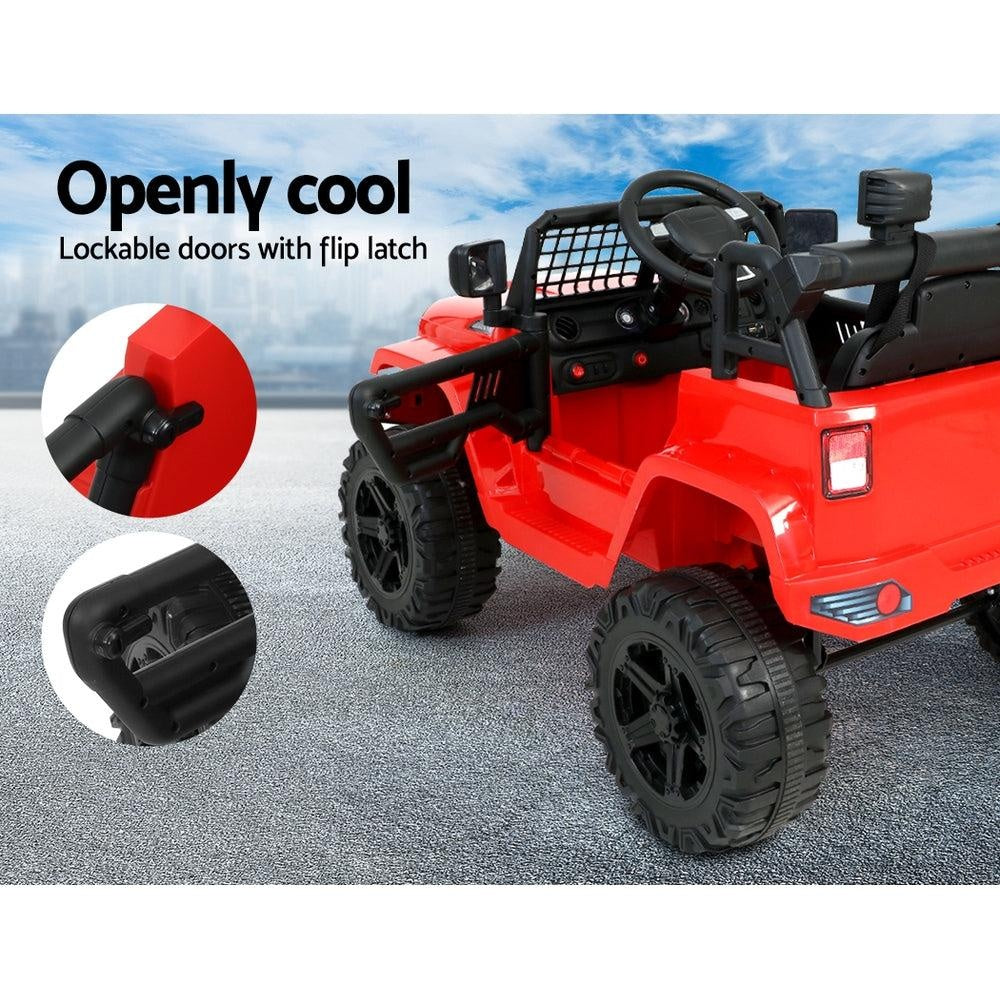 Rigo Kids Ride On Car Electric 12V Car Toys Jeep Battery Remote Control Red Deals499