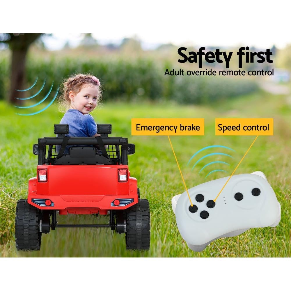 Rigo Kids Ride On Car Electric 12V Car Toys Jeep Battery Remote Control Red Deals499