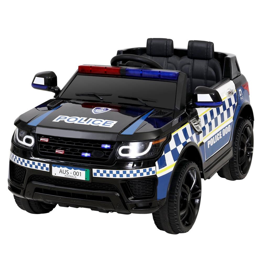 Rigo Kids Ride On Car Inspired Patrol Police Electric Powered Toy Cars Black Deals499